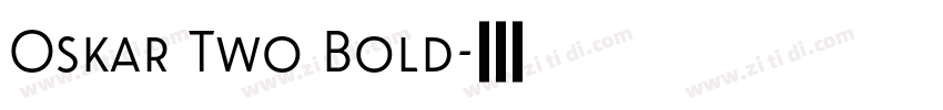 Oskar Two Bold字体转换 Oskar Two Bold字体转换